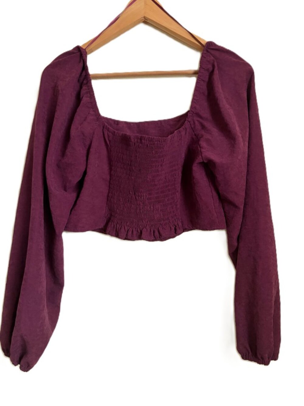 Kirious LA Corset Style Crop Top – Burgundy Wine – Juniors XL - Picture 2 of 7